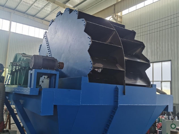 Wheel type sand washing machine